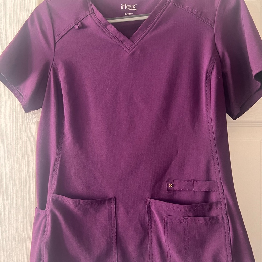 iFlex Purple Scrub Top